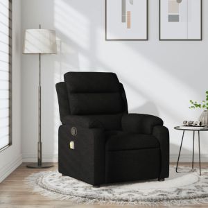 Poltrona de massagens reclinável tecido preto ewg4312