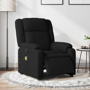 Poltrona reclinável de massagens elétrica tecido preto ewg6127