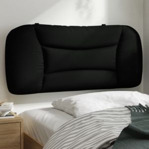 Almofadão de cabeceira 90 cm tecido preto ptob1485
