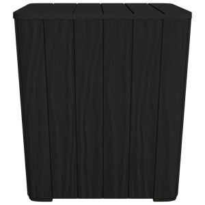 Mesa de jardim com tampa removível polipropileno preto