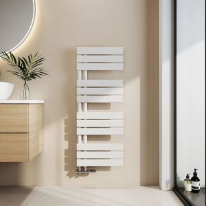 Emke toalheiro água quente 1041x400mm, 456w, branco, ligação lateral