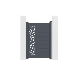 Portão de jardim sunny 1m a.140cm + kit de inversão para abertura