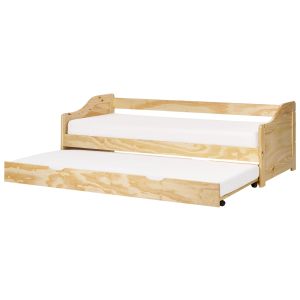 Cama gavetão madeira de pinho luneray 90 x 200 cm castanho claro