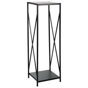 Porta-toras de metal preto 34x34x111