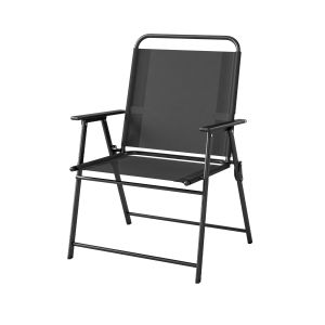 Cadeiras de jardim dobrávei 65x60x94 cm aço, textilene Outsunny