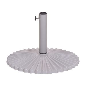 Base para guarda-sol carezza redonda cinzento 21 kg