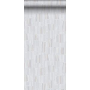 Borastapeter papel de parede motivos geométricos cinzentoebege