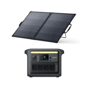 Estação de alimentação portátil - 1056wh lifepo4 - 1800w ca - painel 200w