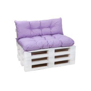 Almofadas de paletes exteriores 120x60x40m almofadas jardim roxo claro