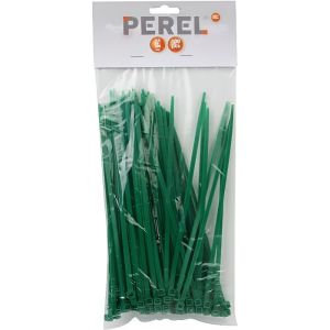 Braçadeiras - 4.8 x 190mm - verde - resistente a uv - pacote de 100
