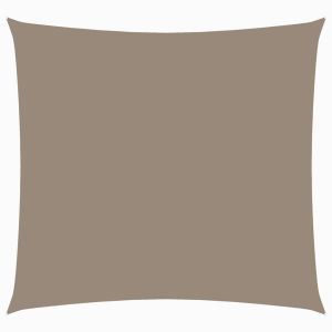 vidaXL toldo de vela cuadrado tela oxford gris taupe 6x6 m