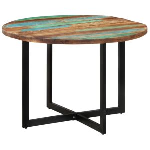 Mesa de jantar 110x75 cm madeira recuperada maciça wf557185