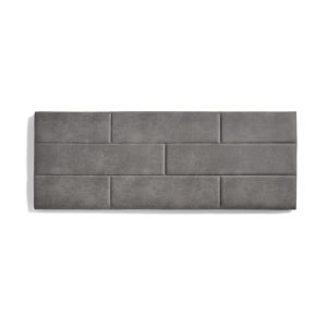 Cabeceira de cama 160 muro ladrillos tela antimanchas 162x57x5cm gris