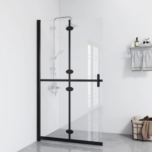 Divisória chuveiro dobrável 110x190 cm vidro transparente esg