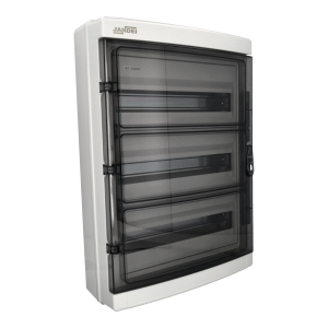 Painel elétrico exterior 54 módulos tampa lateral transversal