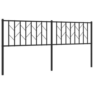 vidaXL cabecero de metal negro 180 cm