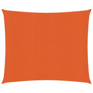 vidaXL toldo de vela hdpe naranja 160 g/m² 3x3 m