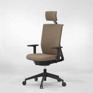 Actiu stay cadeira  ergonómica chocolate dream - con cabezal