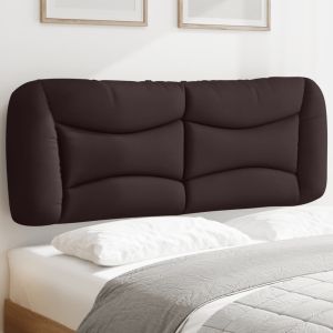 Almofadão de cabeceira 140 cm tecido castanho-escuro ptob4252