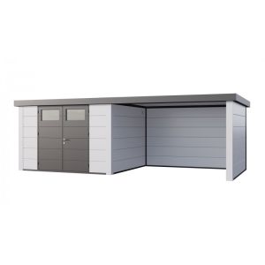 Abrigo jardim nh9 c apoio grande à direita | branco / branco | novo habitat