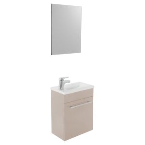 Ondee - lavatório nino - com espelho - 44cm - taupe