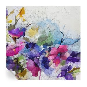 Papel de parede adesivo flores abstratas 250x250 tulup