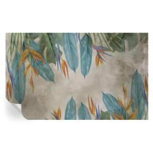 Papel de parede adesivo flores tropicais 416x254 tulup