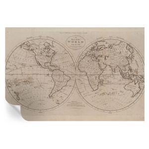 Papel de parede autocolante mapa antigo 104x152 tulup