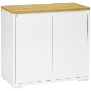 Aparador 80x37x75 cm color blanco Homcom, casa - móveis de armazenamento