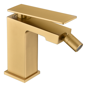 Torneira monocomando bidê ouro escovado em latão com cartucho cerâmico 26mm