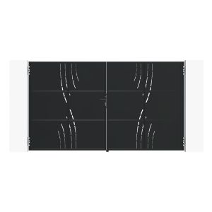 Portão nali veleta aço 3m alt.140cm + 2 postes carmo