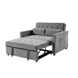 Sofá-cama de casal japão 132cm cinza