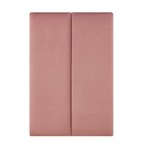 Conjunto de 2 painéis de parede carpino veludo 90x30cm - rosa [neu.haus]