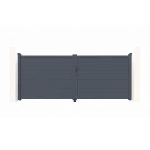 Pack de portão eléctrico de batente eiger 4m h.160cm + hicker b200