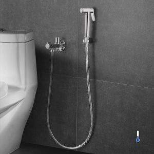 Kibath torneira de wc intimate hygiene 1 água cromado brilhante de latão