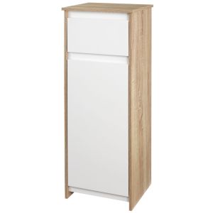 Armário casa de banho 32.6cmx30cmx90cm mdf bicolor kleankin