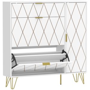 Sapateira 110x25x110,6 cm color blanco Homcom