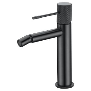 Misturador monocomando para bidê em latão preto gun metal com cartucho cerâ