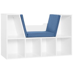 Estante com assento 102x30x61 cm bicolor Homcom