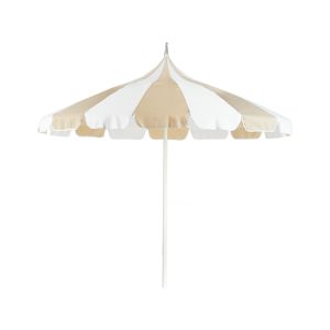 Guarda-sol de jardim 245 cm minoa branco/creme