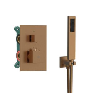 Conjunto empotrar 2/3 fun. Termostatico orion cobre - gme