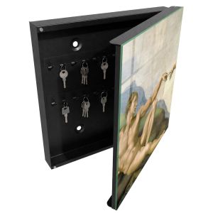 Armário para chaves decorativa 30x30x5, abertura à direita tulup