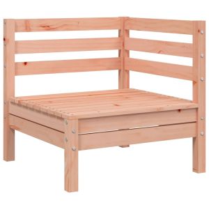 vidaXL sofá de esquina de jardín madera maciza douglas