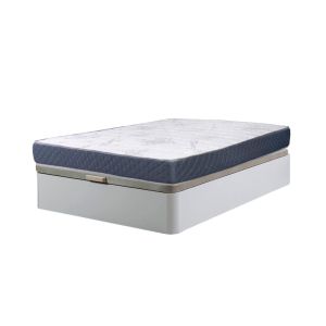 Sommier branco atenas 105x190cm + colchão viscoelástico de 23cm