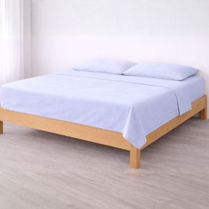 Lençol de cima azul cama 105cm - 100% aLGodão - donegal collections