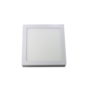 Downlight LED 18w tom neutro 4200k, superfície quadrada. Branco
