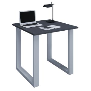 Escritorio lona plata / roble sonoma al. 76 x an. 80 x p. 80 cm