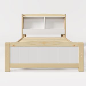 Cama individual, espaço de armazenamento, 90 x 200 cm