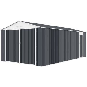 Garagem metálica "houston" - 18,56 m² com painel solar - antracite