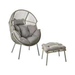 Cadeira de jardim murano rattan sintético cinzento